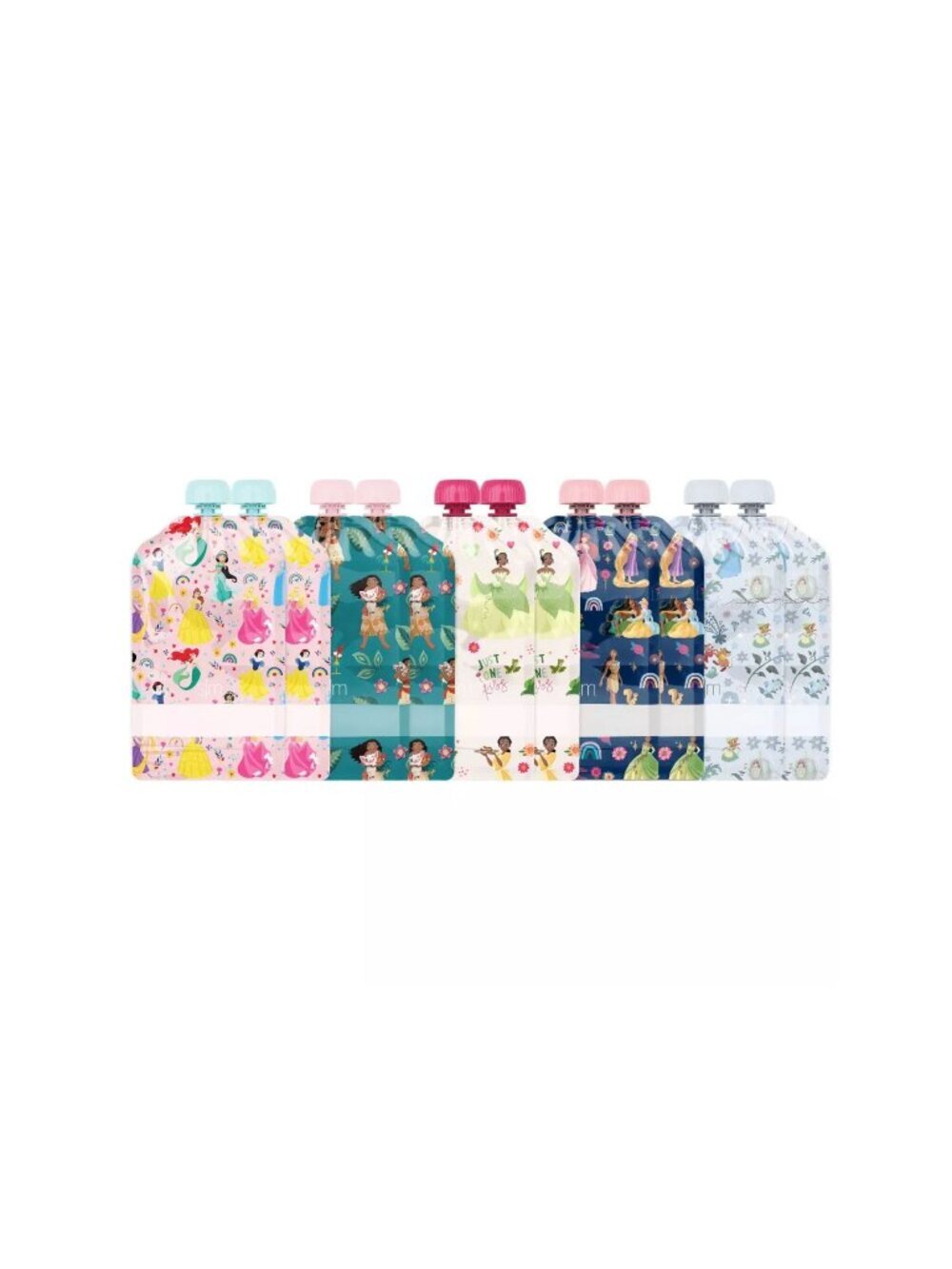 Simple Modern Disney Princesses 10pk Kids Food Pouches Reusable 5oz